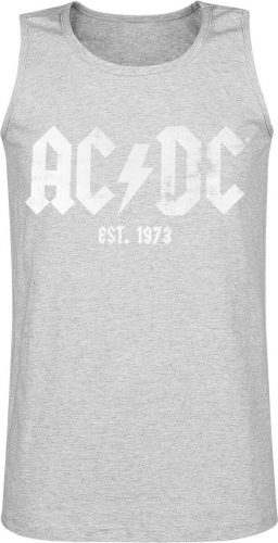 AC/DC Est. 1973 Tank top smíšená svetle šedá