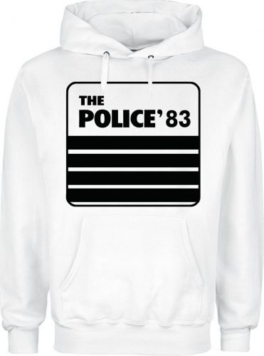 The Police 83 Tour Mikina s kapucí bílá