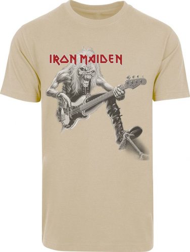 Iron Maiden Eddie Bass Tričko písková