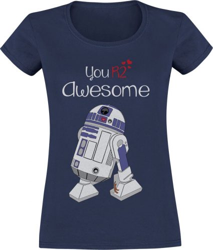 Star Wars You R2 Awesome Dámské tričko modrá