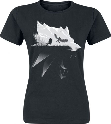The Witcher Wolf Silhouette Dámské tričko černá