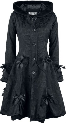 Poizen Industries Alice Rose Coat Dámský kabát černá