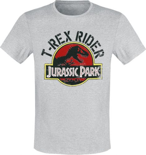 Jurassic Park T-Rex Rider Tričko šedá
