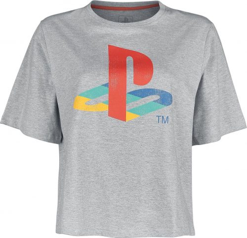 Playstation Logo Dámské tričko šedá