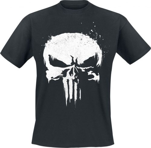 The Punisher Skull - Logo Tričko černá