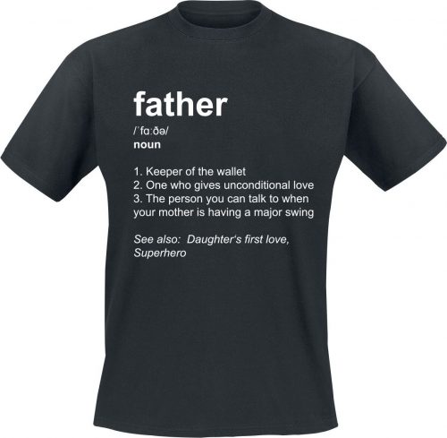 Family & Friends Definition Father Tričko černá