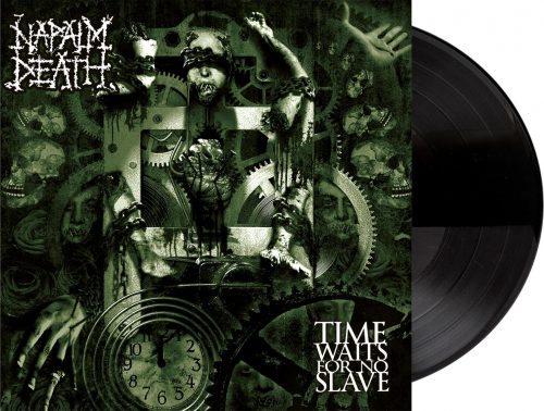 Napalm Death Time waits for no slave LP černá
