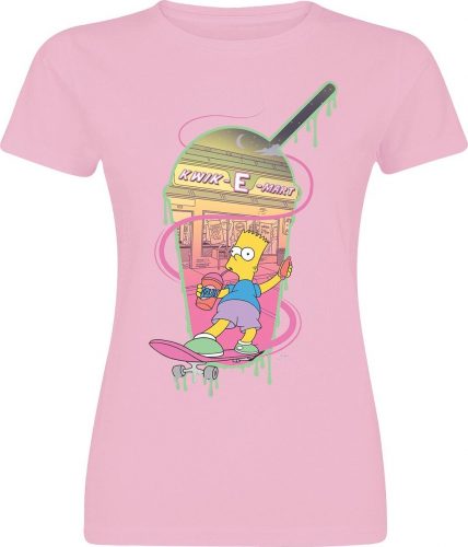 Die Simpsons Bart - Kwik-E-Mart Dámské tričko světle růžová