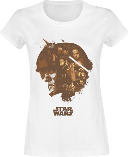 Star Wars Head Dámské tričko bílá