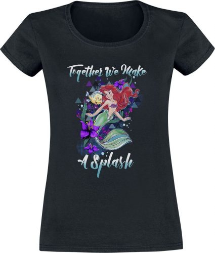 Ariel - Malá mořská víla Splash! Dámské tričko černá