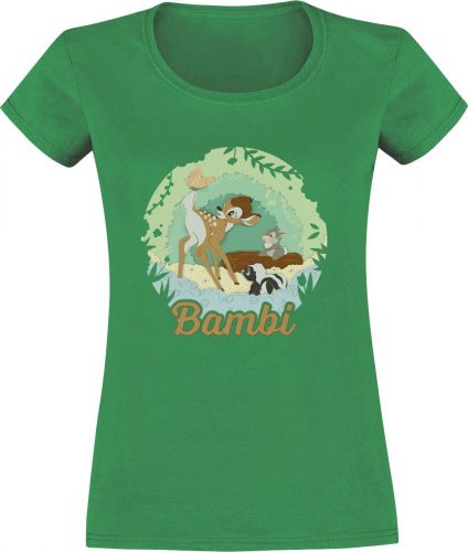 Bambi Papercut Dámské tričko zelená