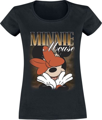 Mickey & Minnie Mouse Minnie Mouse Dámské tričko černá