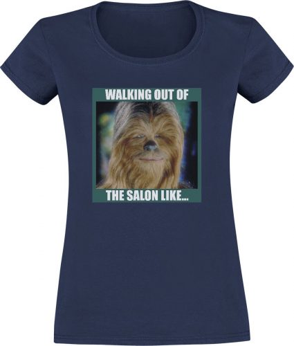 Star Wars Walking Out Of The Salon Like... Dámské tričko námořnická modrá