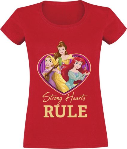 Disney Princess Strong Hearts Rule Dámské tričko červená