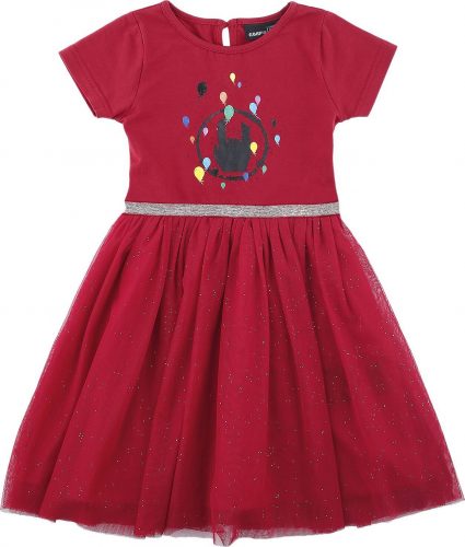 EMP Stage Collection Červené tylové šaty s potiskem detské šaty červená