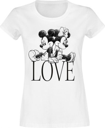 Mickey & Minnie Mouse Love Dámské tričko bílá