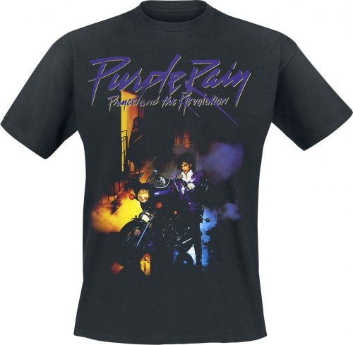 Prince Purple Rain Tričko černá