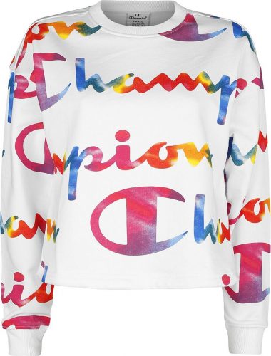 Champion Color Rave Crewneck Croptop Sweatshirt Dámská mikina vícebarevný