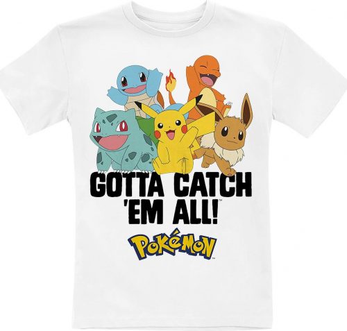 Pokémon Kids - Gotta Catch 'Em All detské tricko bílá