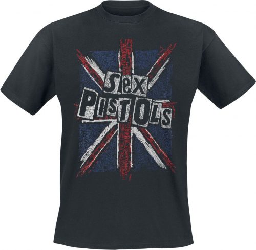 Sex Pistols Union Jack Tričko černá