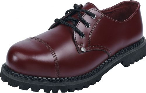 Black Premium by EMP Tmavě červené šněrovací boty boty tmavě červená