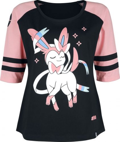 Pokémon Sylveon Dámské tričko s dlouhými rukávy cerná/ružová