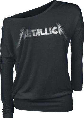 Metallica Spiked Logo Dámské tričko s dlouhými rukávy černá