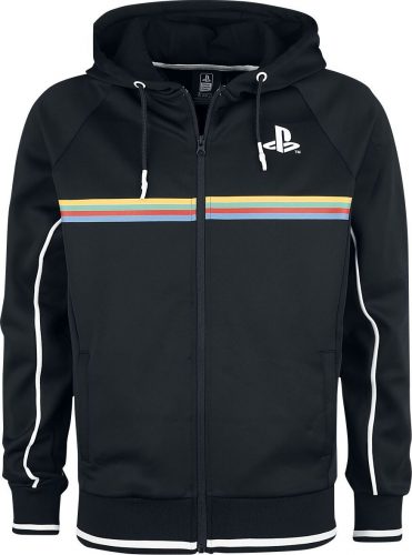 Playstation Playstation Colour Stripe Print Mikina s kapucí na zip černá