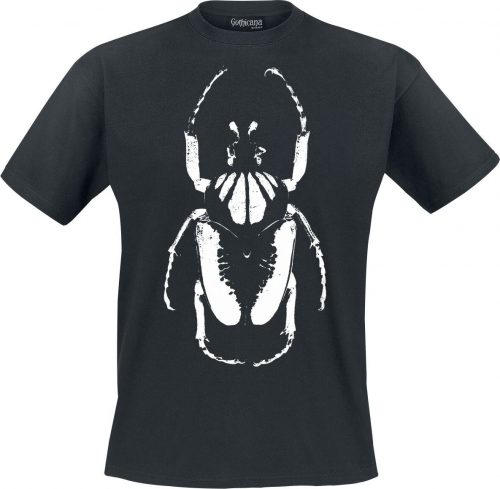 Gothicana by EMP T-Shirt mit Käfer Frontprint Tričko černá
