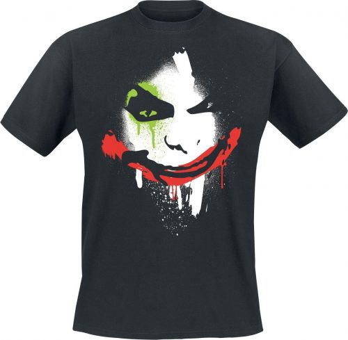 Batman Arkham City Halloween Joker Face Tričko černá