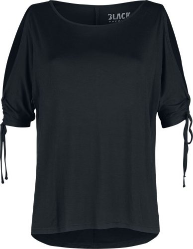 Black Premium by EMP Tričko s odhalenými rameny a šněrováním Dámské tričko s dlouhými rukávy černá