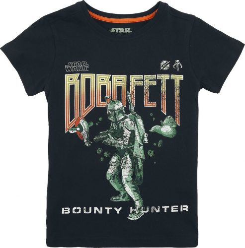Star Wars Kids - Boba Fett - Bounty Hunter detské tricko černá