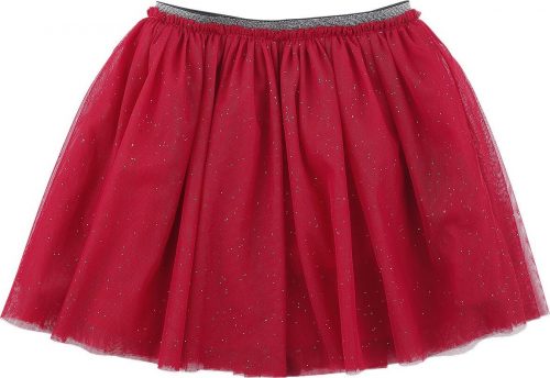 EMP Basic Collection Třpytivá tylová sukně detské šaty červená