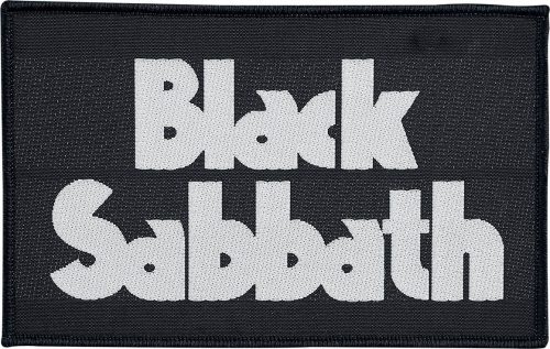 Black Sabbath Black Sabbath Logo nášivka cerná/bílá