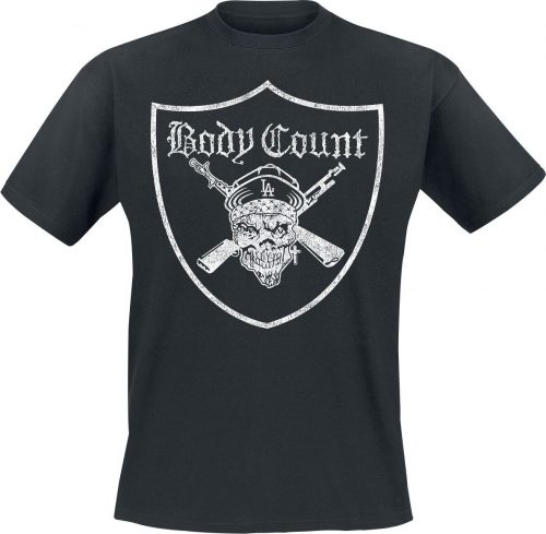 Body Count Gunner Pirate Shield Tričko černá