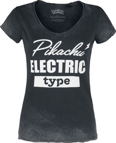 Pokémon Pikachu - Electric Type Dámské tričko šedá