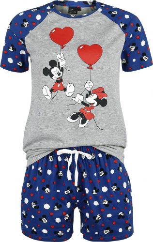 Mickey & Minnie Mouse Dots pyžama modrá/šedá