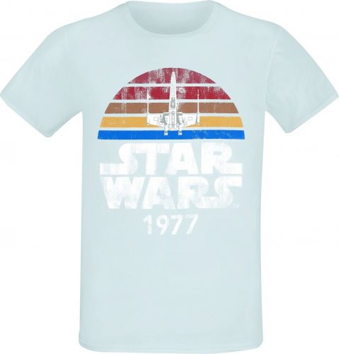 Star Wars 1977 Tričko modrá