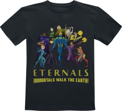Eternals Kids - Immortals Walk the Earth detské tricko černá