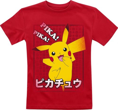Pokémon Kids - Pikachu - Pika! detské tricko červená