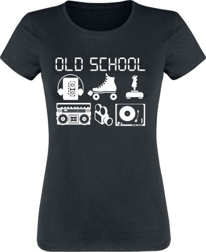 Sprüche Old School Dámské tričko černá