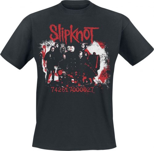 Slipknot Splatter Photo Tričko černá