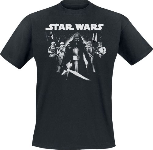 Star Wars Kylo Ren And Stormtroopers Tričko černá