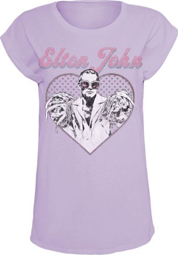 Elton John Heart Dámské tričko šeríková