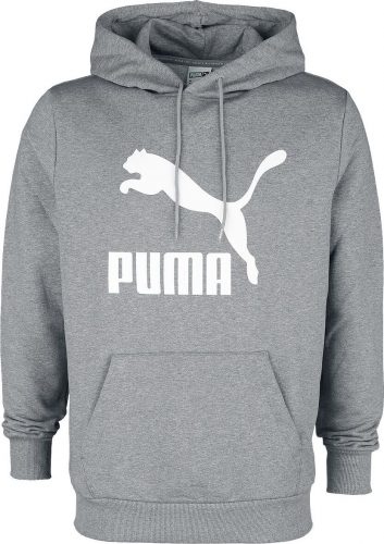 Puma Classics Logo Hoodie TR Mikina s kapucí šedá