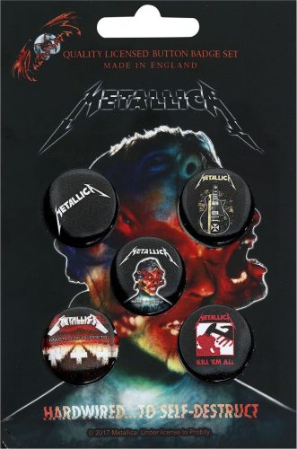 Metallica Mix Sada odznaku vícebarevný