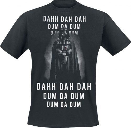 Star Wars Darth Vader - Dahh Dah Dah Dum Da Dum Tričko černá