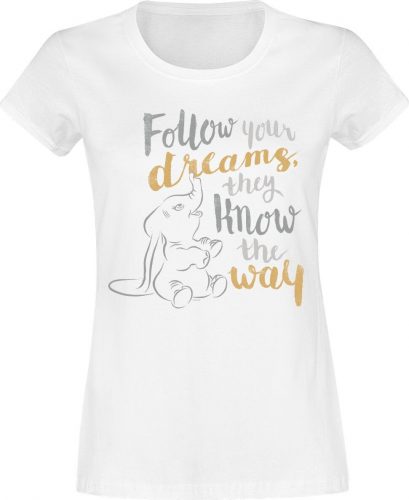 Dumbo Follow Your Dream Dámské tričko bílá