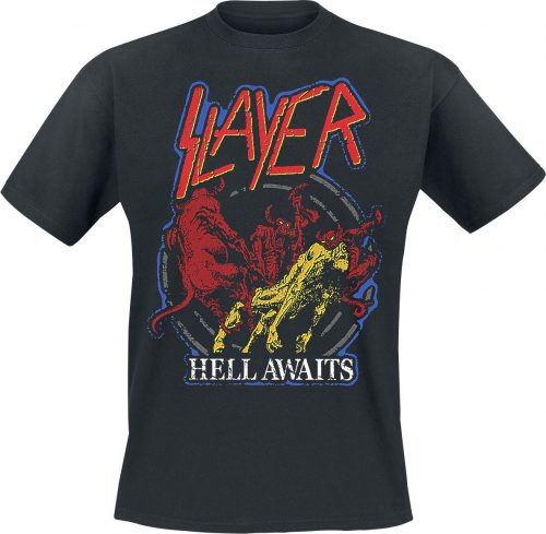 Slayer Primary Colour Hell Awaits Tričko černá