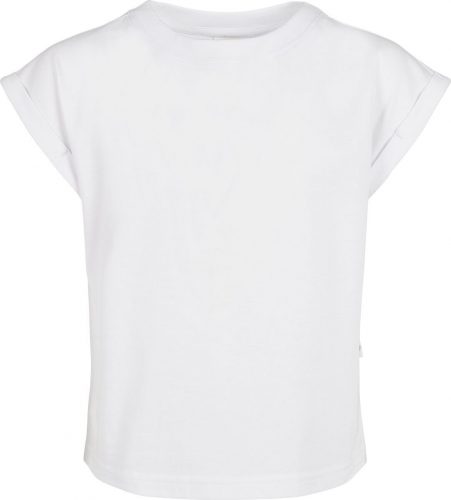 Urban Classics Dívčí organické tričko s rozšířenými rameny detské tricko bílá